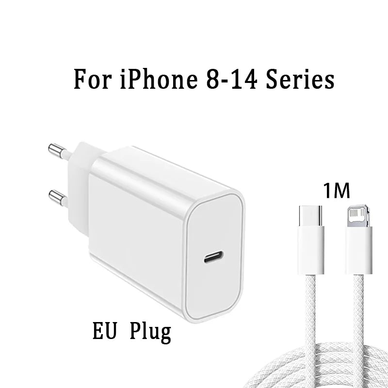 PD 40W Schnellladegerät für iPhone mit Type-C Kabel