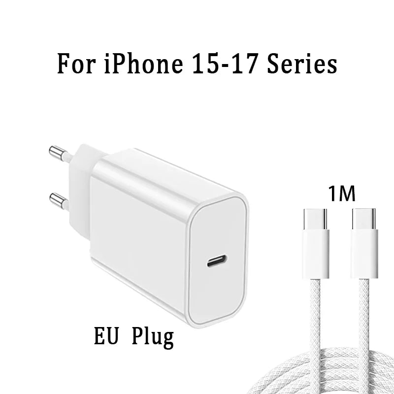 PD 40W Schnellladegerät für iPhone mit Type-C Kabel