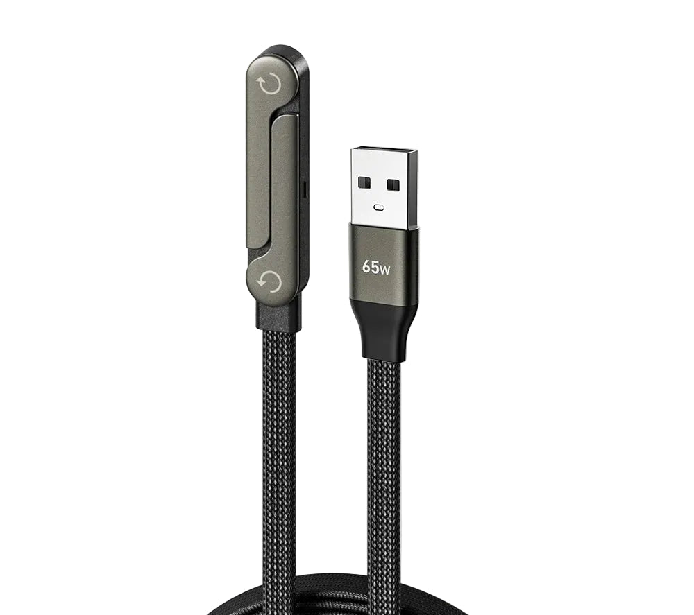 USB-C 240W Kabel mit klappbarem Ständer — Laden & Positionieren in einem
